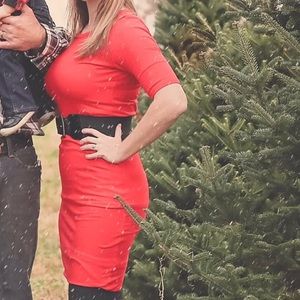  LuLaRoe Julia Red Size Small