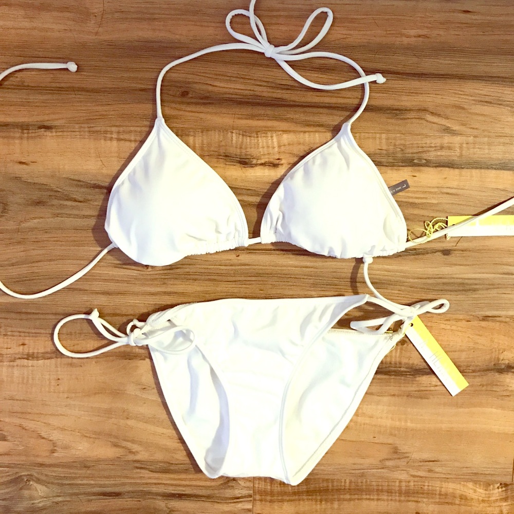 LA hearts white bikini NEW