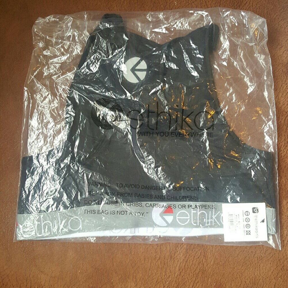 NWT Black Ethika High Neck Sports Bra