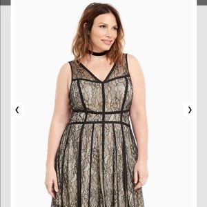 Lace strapped skater dress from Torrid