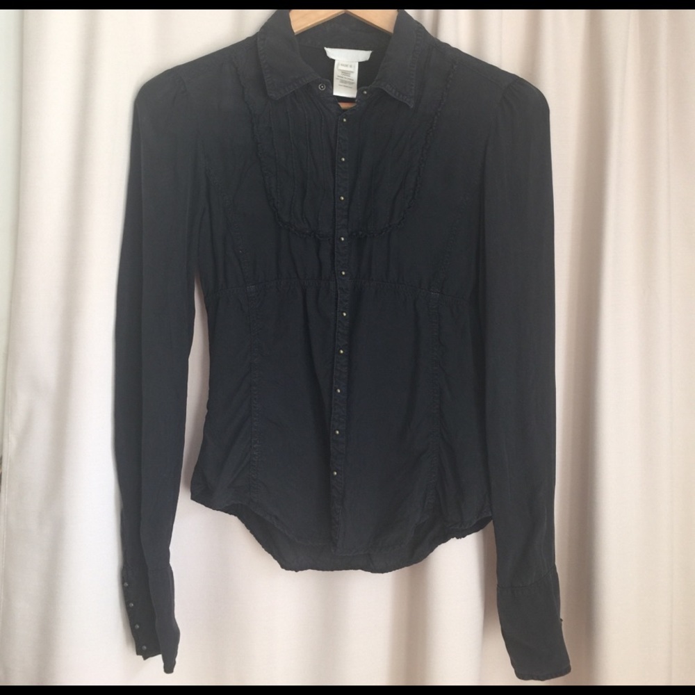 "Diesel" pleated front detail top