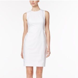 Calvin Klein stretch canvas sheath dress