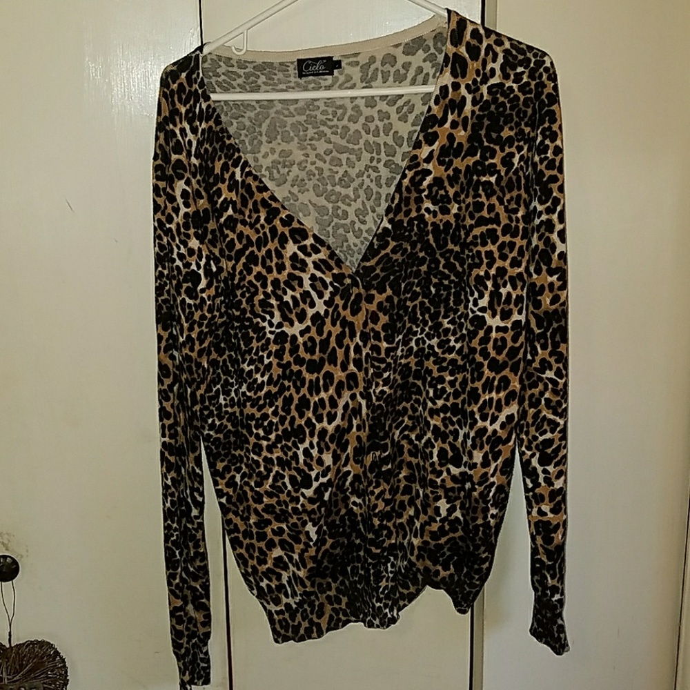 Leopard Print Cardigan