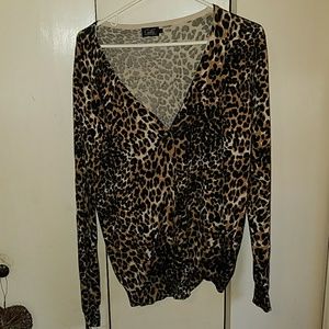 Leopard Print Cardigan