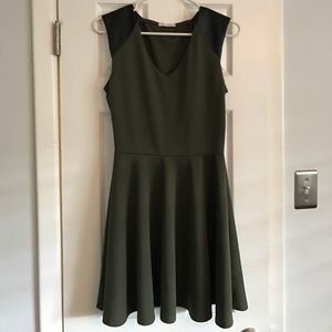 Pretty olive and black dress, never worn