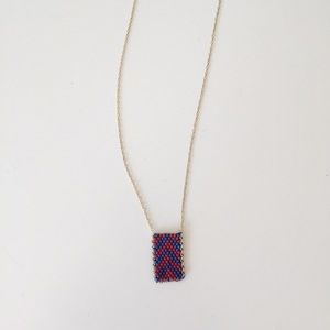 Madewell Beaded Chevron Necklace