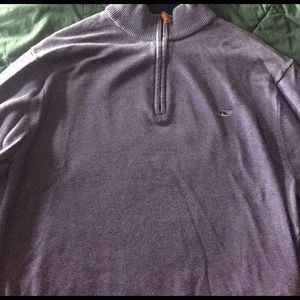 Purple Vineyard Vines quarter zip sweater