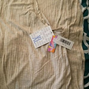 Cream ribbed LuLaRoe Joy XL