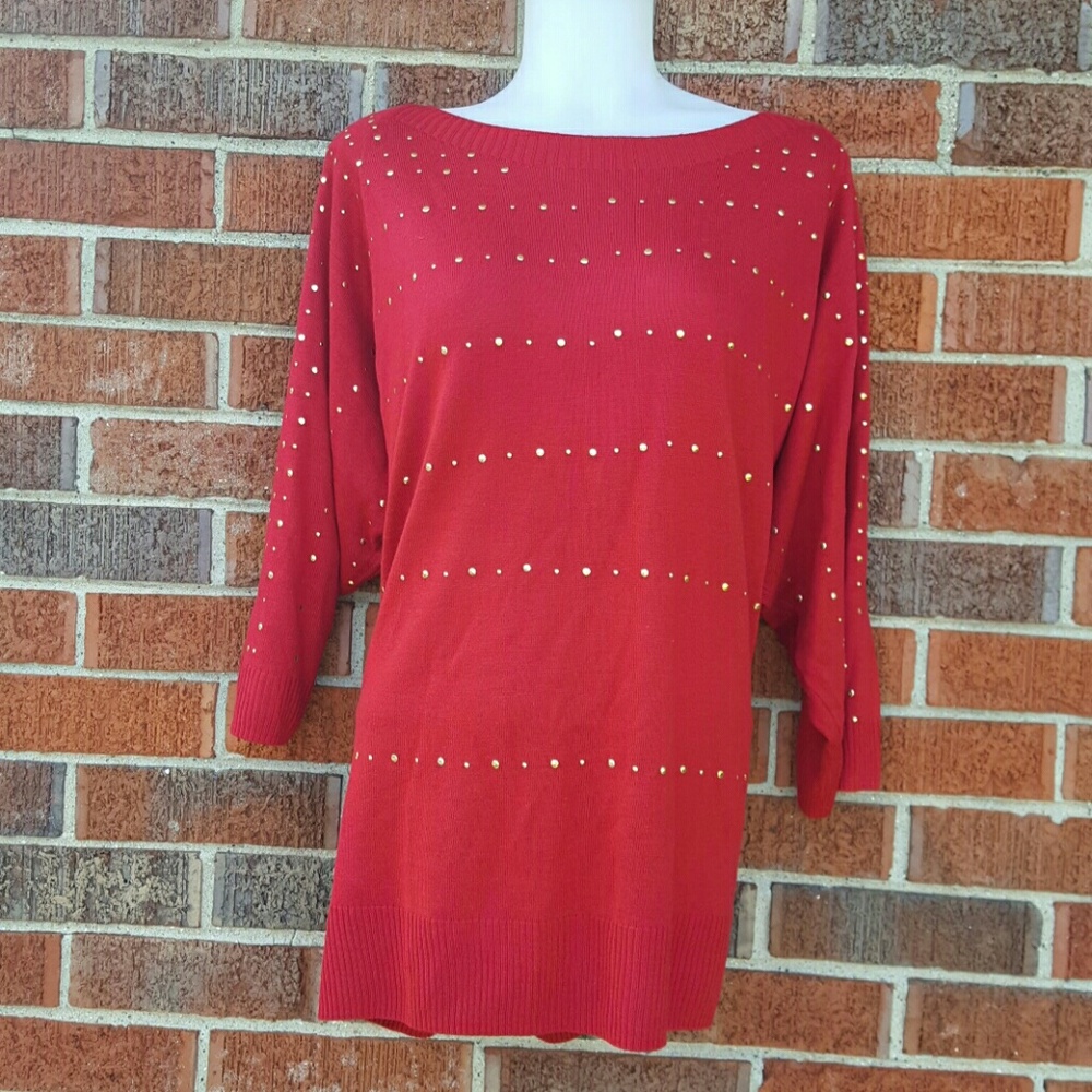 7th Avenue  Red Sweater