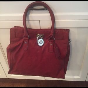 Michael Kors Burgundy Hamilton Tote