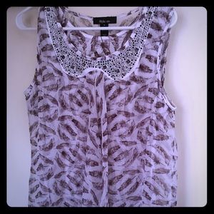 Sheer tank top with built in undershirt!!