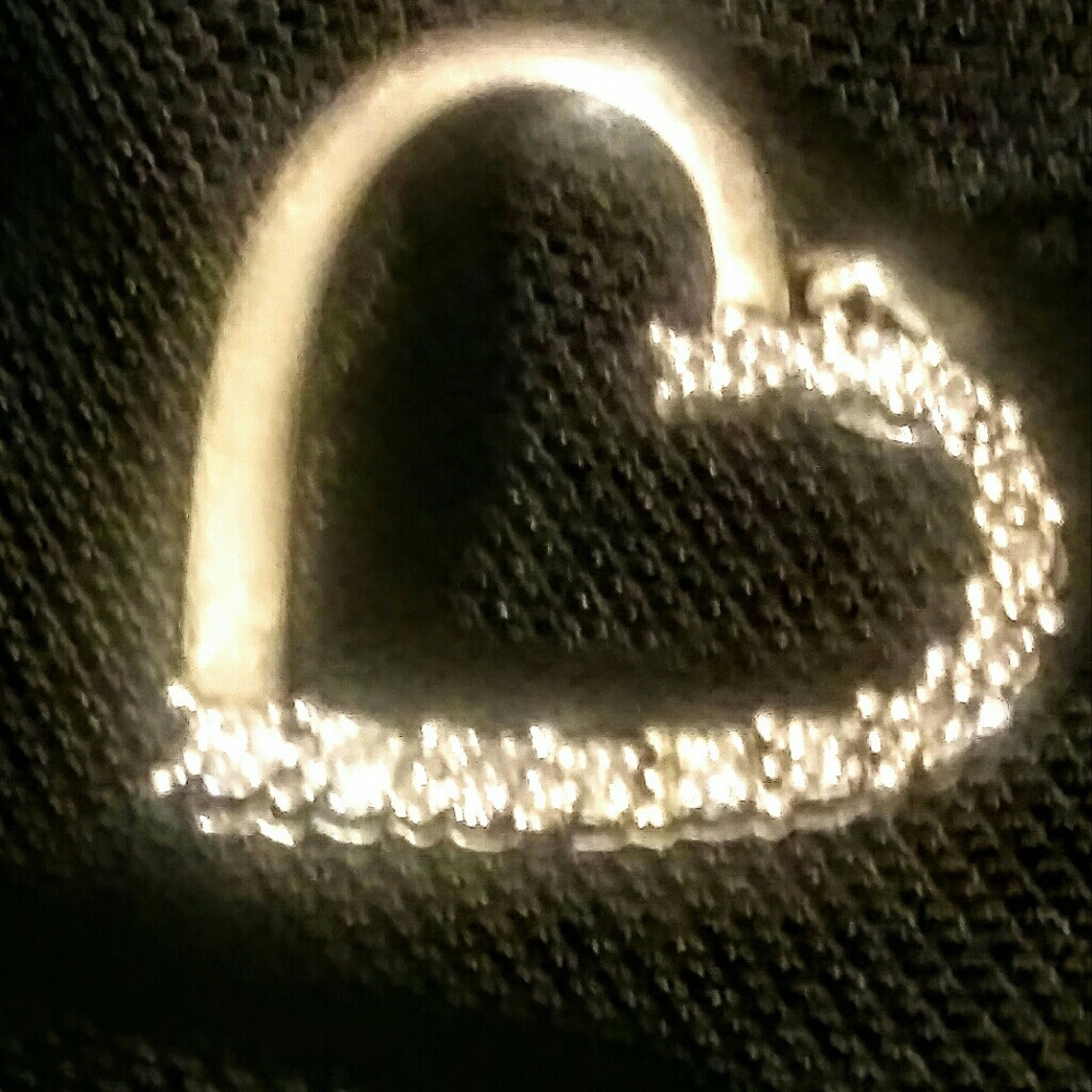 Diamond Heart necklace on Sterling Silver