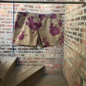 Merona Khaki Floral Shorts