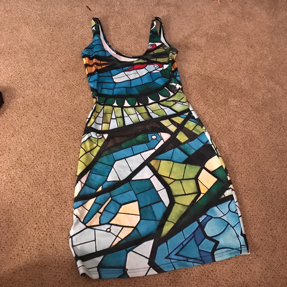 Blackmilk glass lorikeet bodycon dress
