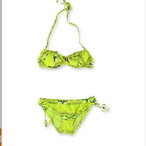 RAISINS WOMENS PUSH UP SIDE TIE 2 PIECE BIKINI 👙