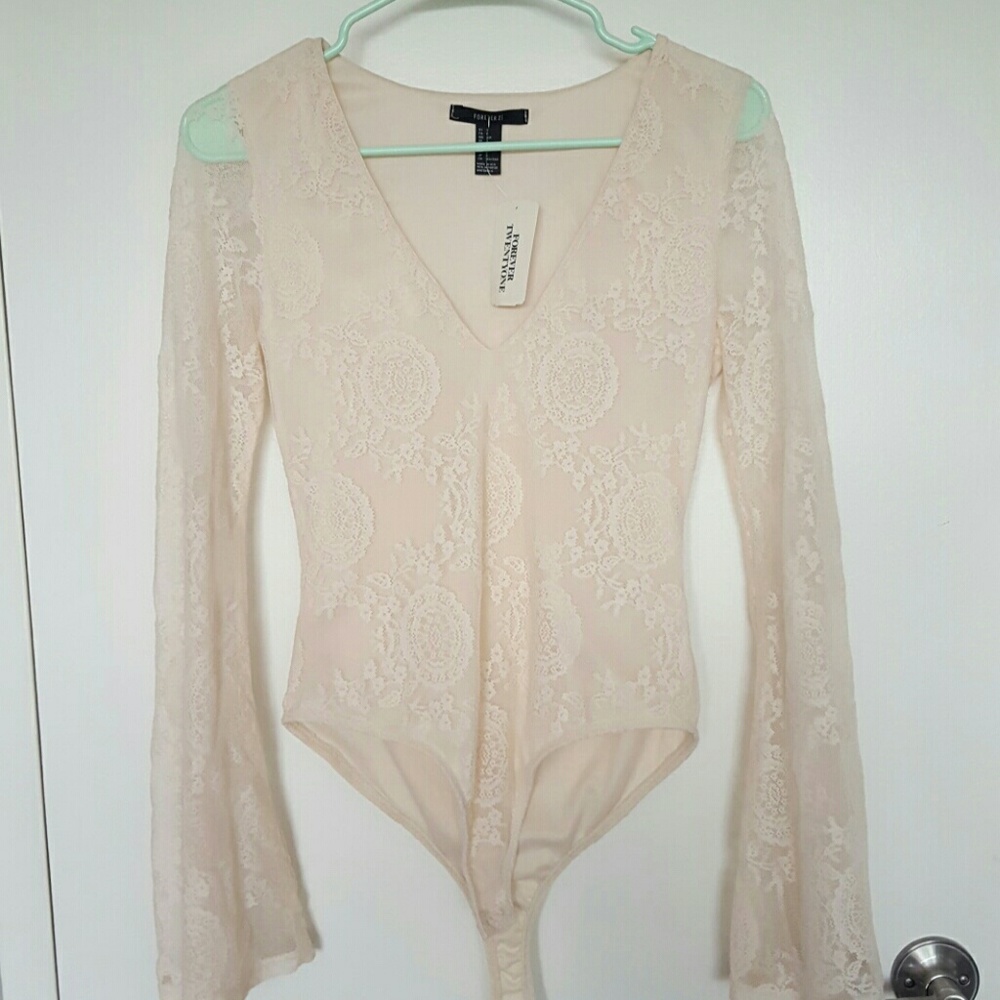 NWT Forever 21 Lace Bodysuit