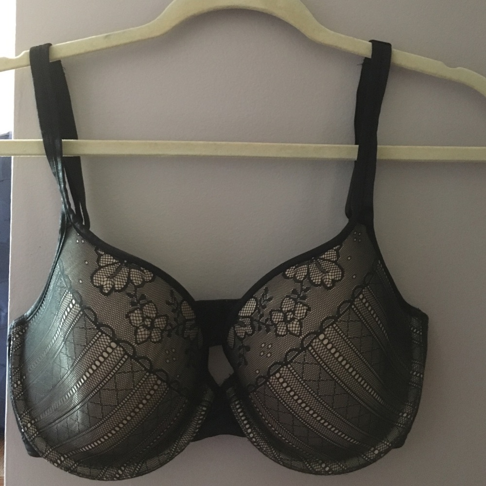 Wacoal Black Lace Bra 32DDD 32F