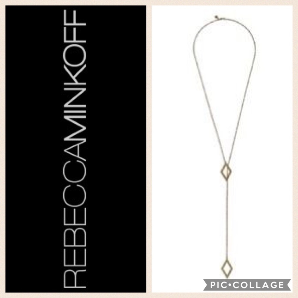 ♦️NWT Rebecca Minkoff Double Diamond Pave Necklace