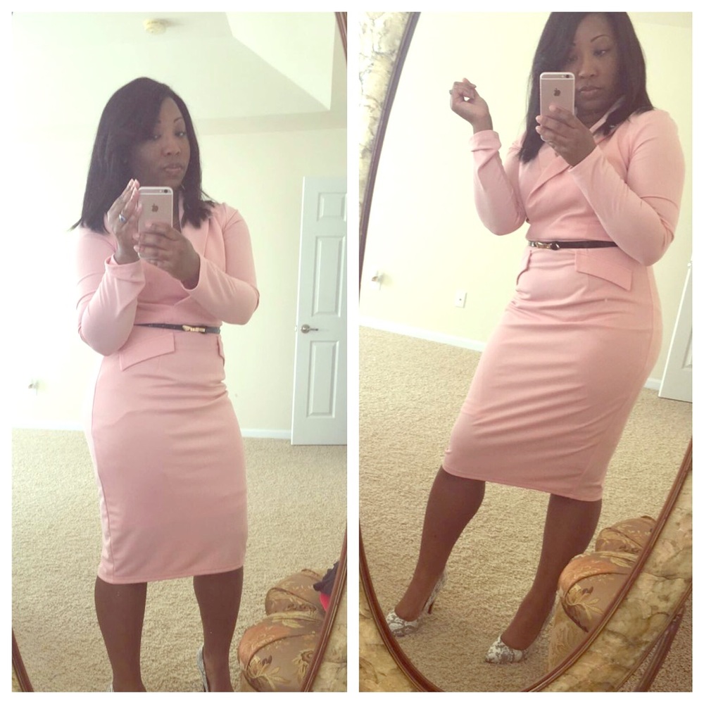 Pink Business Dress