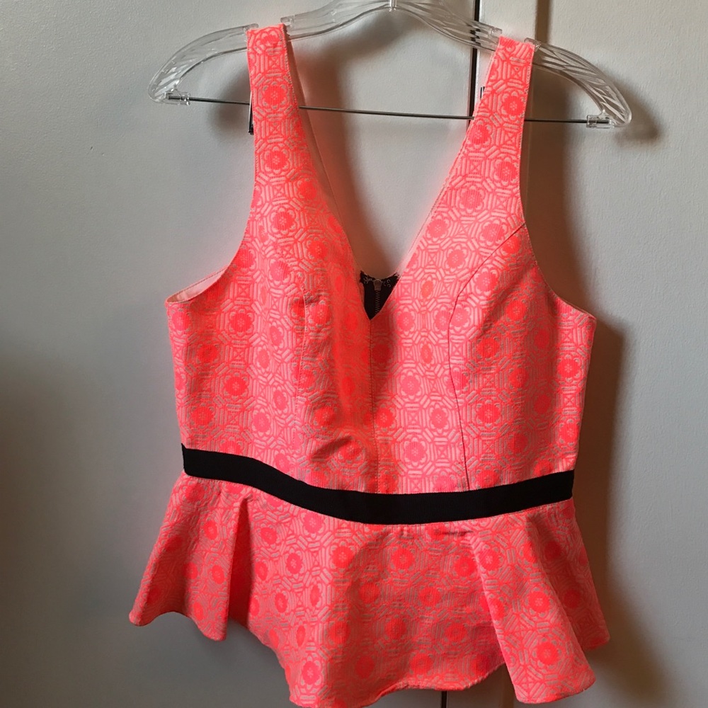 DV Dolce Vita neon peplum tank