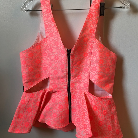 DV Dolce Vita neon peplum tank - Picture 3 of 4