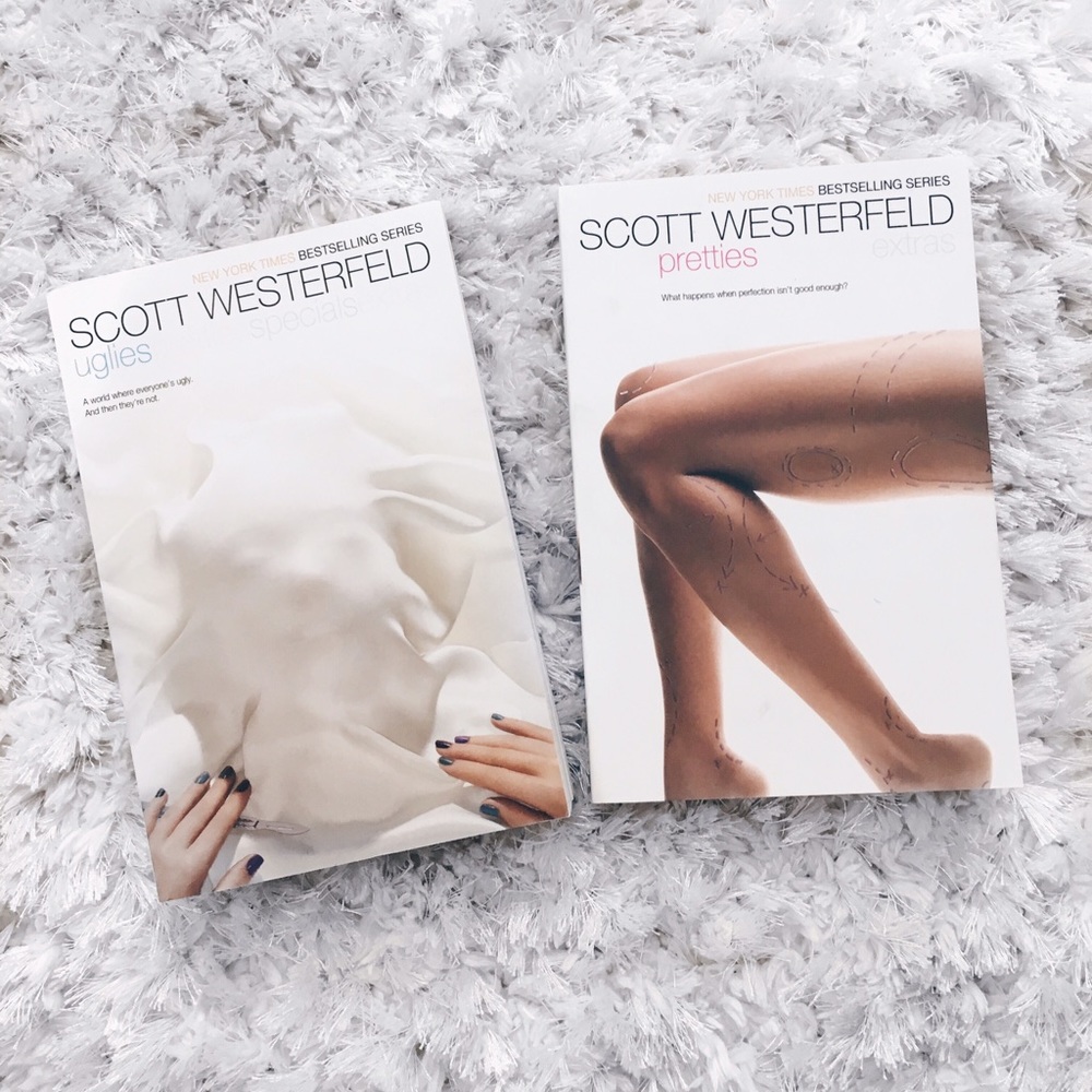 "Uglies" & "Pretties" books by Scott Westerfeld