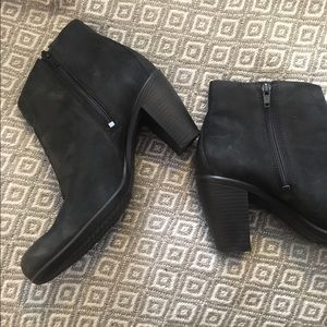 Ecco Touch 75 Black Suede Booties