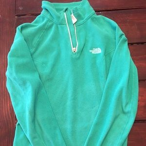 Green North Face Women's Pullover