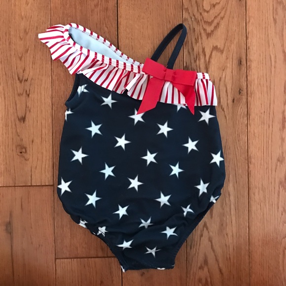 baby girl 4th of july bathing suit