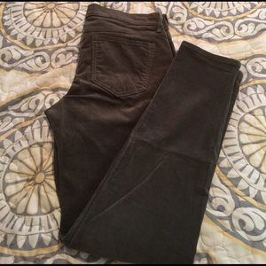 Dark olive corduroy pants