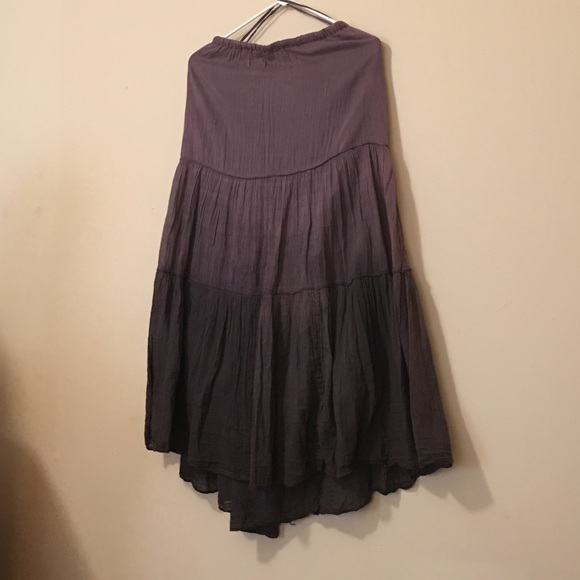 Brown fade long flowing skirt - Picture 2 of 2