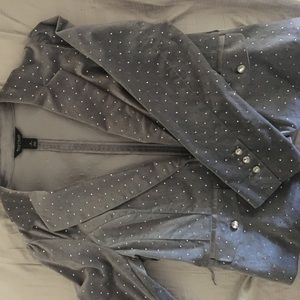 White House black market rhinestone jacket