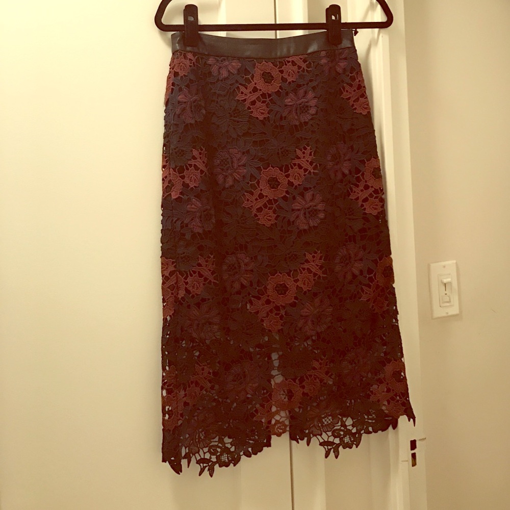Top shop part sheer lace skirt