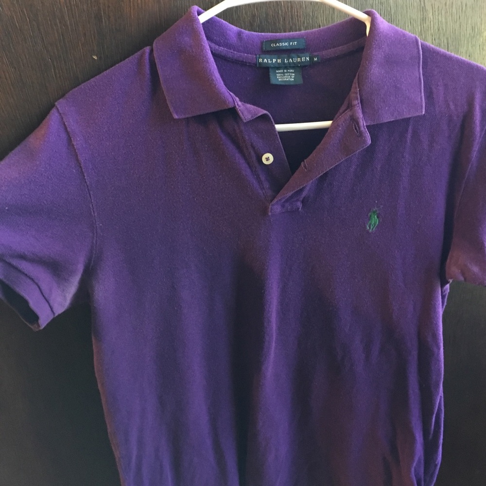 Polo shirt purple