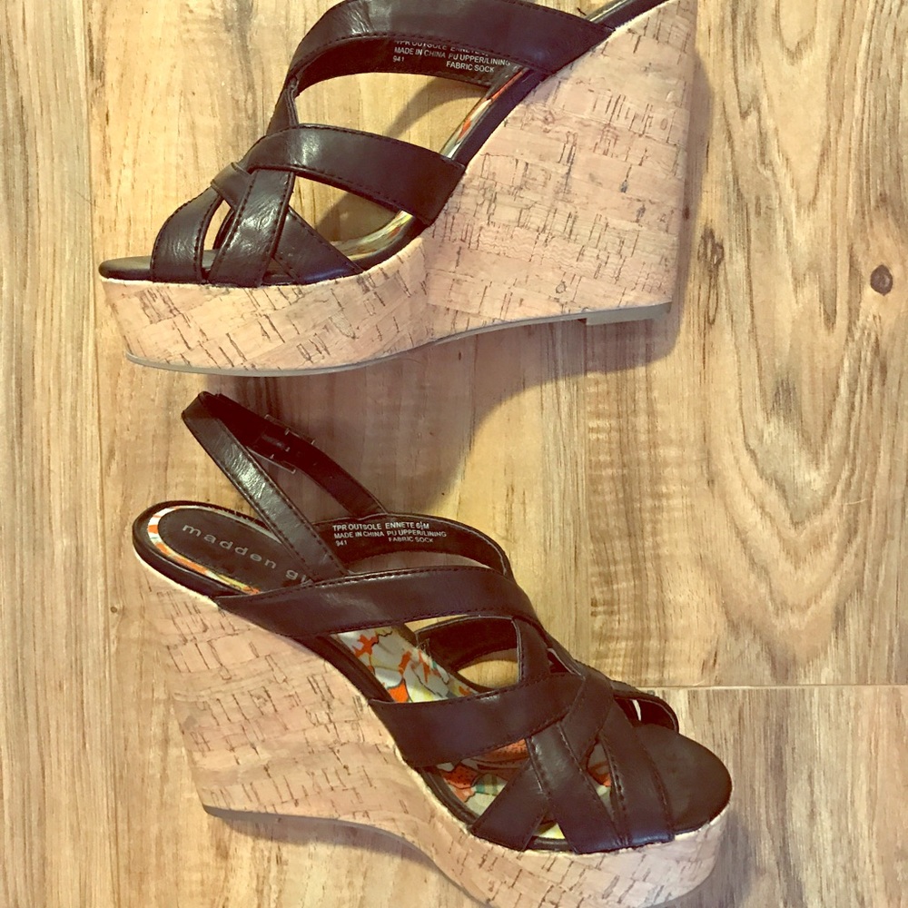 Madden Girl Cork heel sandals
