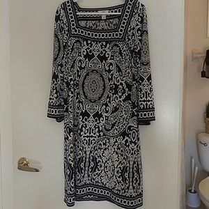 Anne Taylor loft dress black and white
