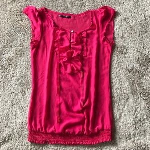 Pink chiffon blouse
