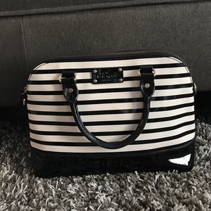 Authentic Kate Spade Black&White Striped Purse