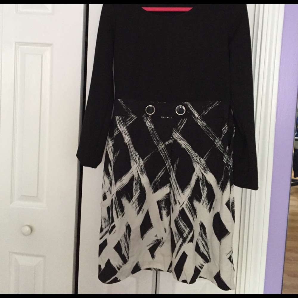 Long sleeve dress.
