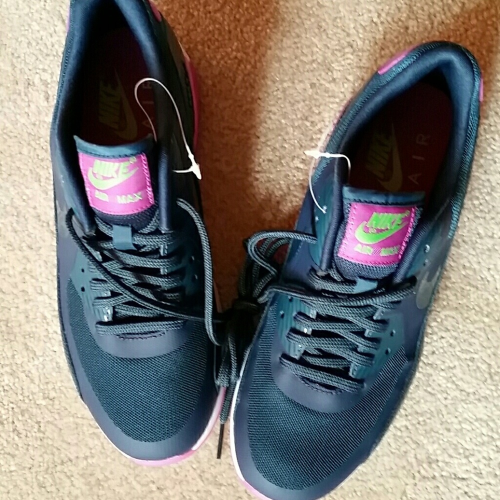 Nike Air max women, dark teal and fuchsia
