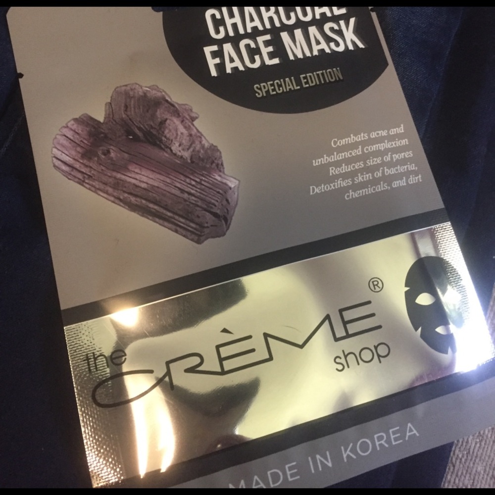 Charcoal face mask