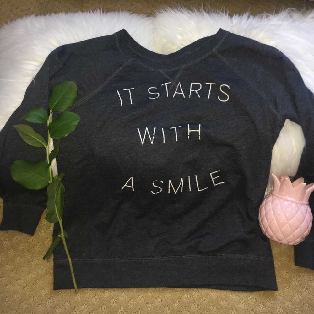 Old Navy Long Sleeve Quote Top