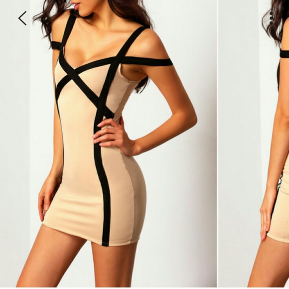 Slimming Apricot Dress - Picture 2 of 8