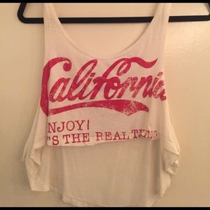 California Coca-Cola style crop top