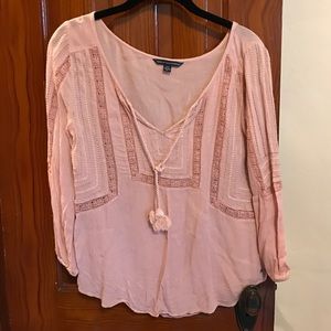 Pale pink blouse