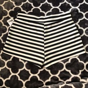 Charlotte Russe Black and White Shorts