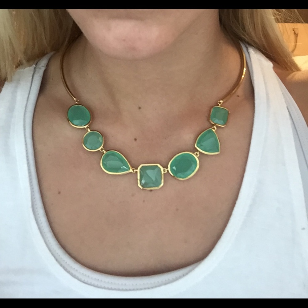 Authentic kate Spade turquoise and gold necklace!