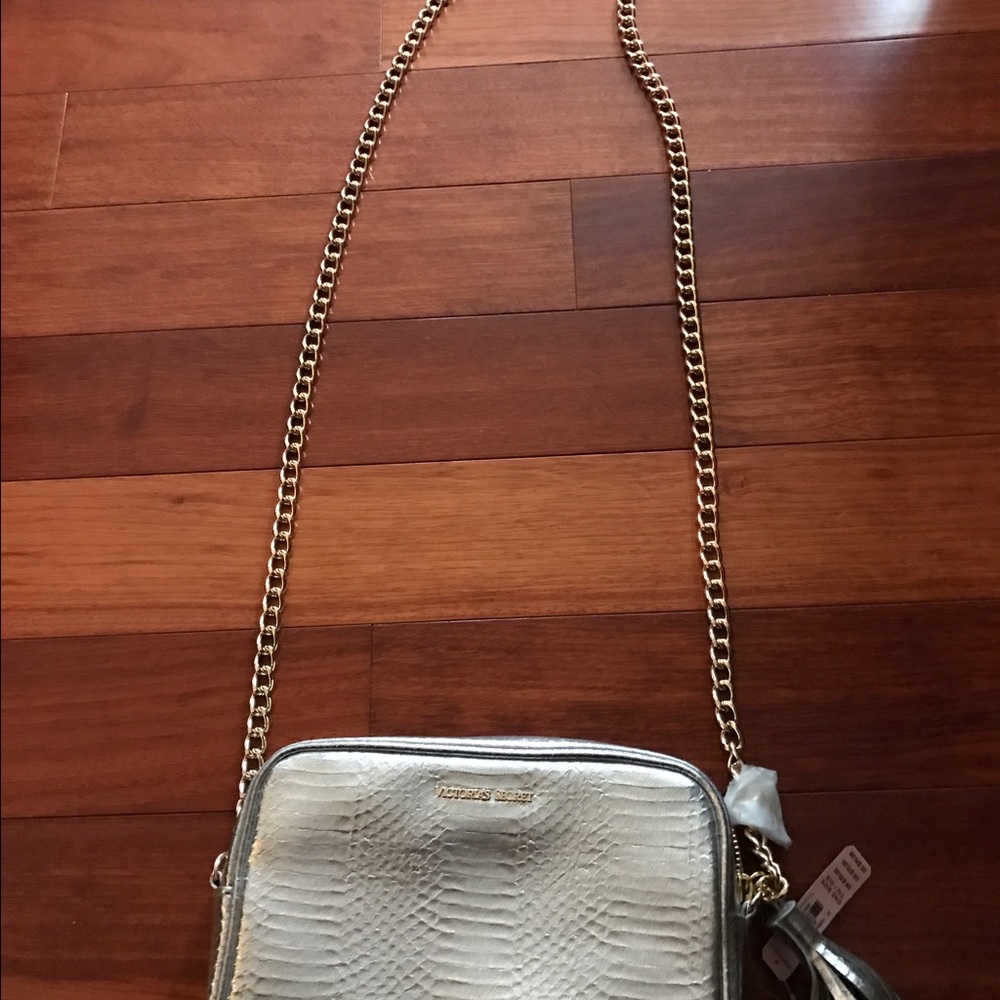 Victoria Secret silver shoulder bag