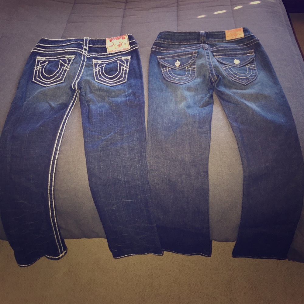 2 pair of True religion jeans