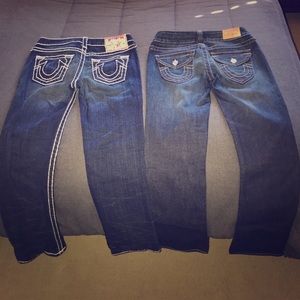 2 pair of True religion jeans